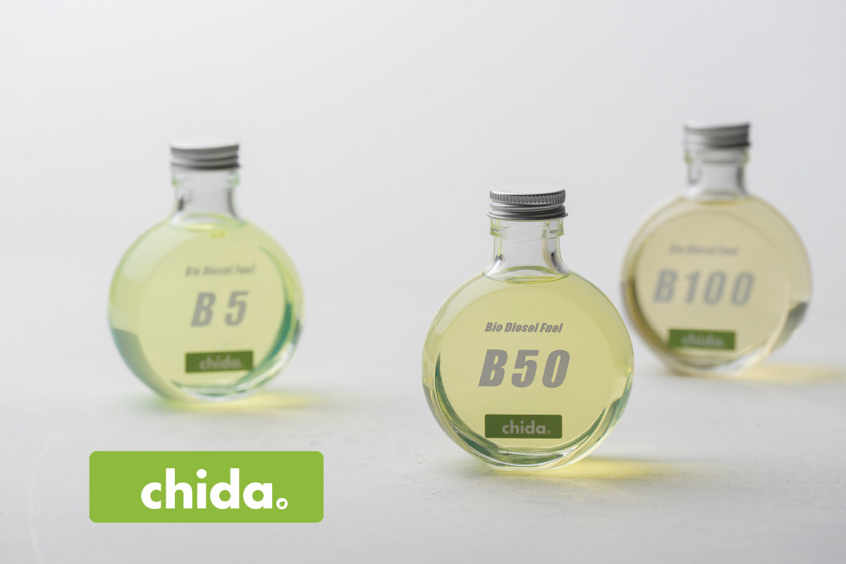 高純度バイオディーゼル燃料50%混合燃料（B50）